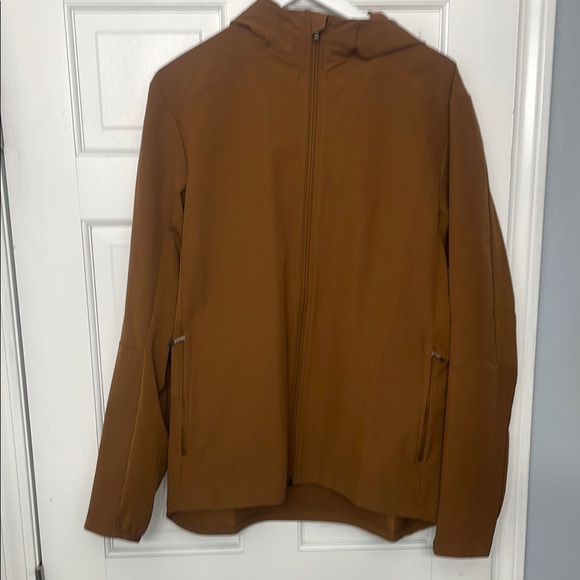 Men's Orange Hooded Jacket - Picture 4 of 4